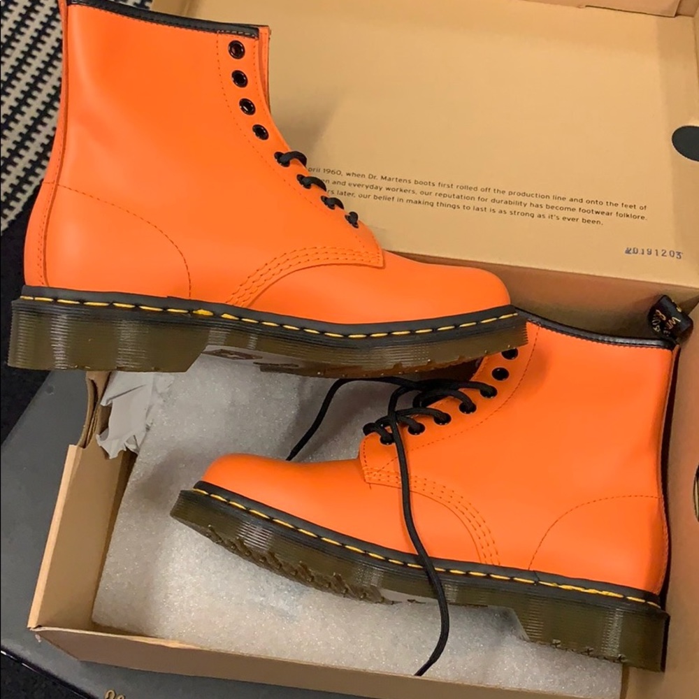 Orange Dr. Martens